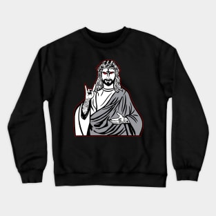 Satanic Jesus I 666 Occult product Crewneck Sweatshirt